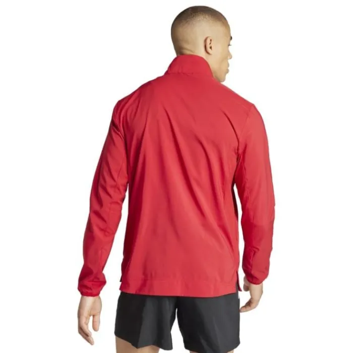 adidas Veste Running^Adizero E Jacket Rouge