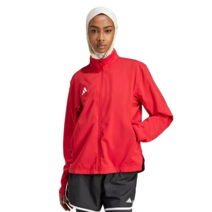 adidas Veste Running^Adizero E Jacket Rouge