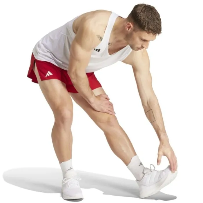 adidas T-shirt Et Manches Longues Running^Adizero E Singlet Blanc