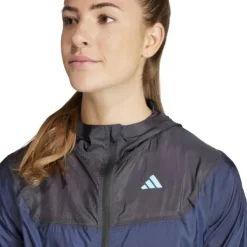 adidas Veste Running^Adizero Jacket Bleu