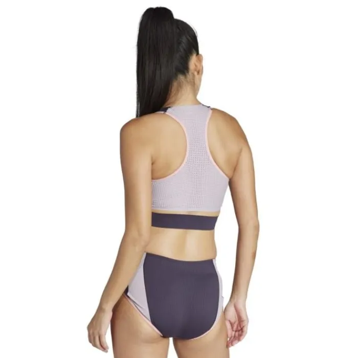 adidas T-shirt Et Manches Longues Running^ADIZERO PROMO RUNNING CROP TOP Mauve