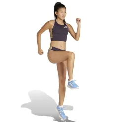 adidas T-shirt Et Manches Longues Running^ADIZERO PROMO RUNNING CROP TOP Mauve