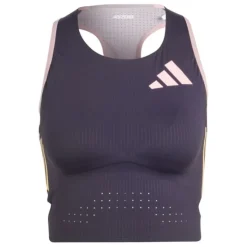 adidas T-shirt Et Manches Longues Running^ADIZERO PROMO RUNNING CROP TOP Mauve