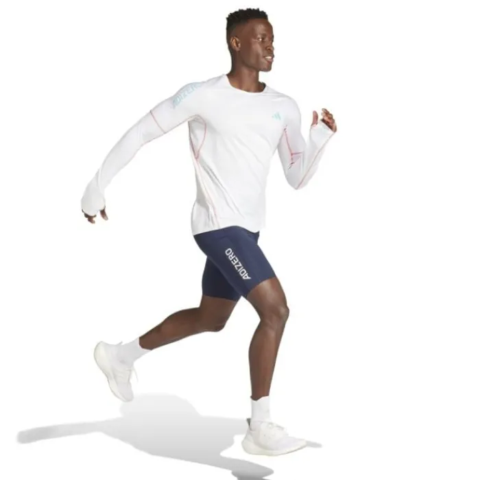 adidas Short Running^Adizero Short Tight Bleu