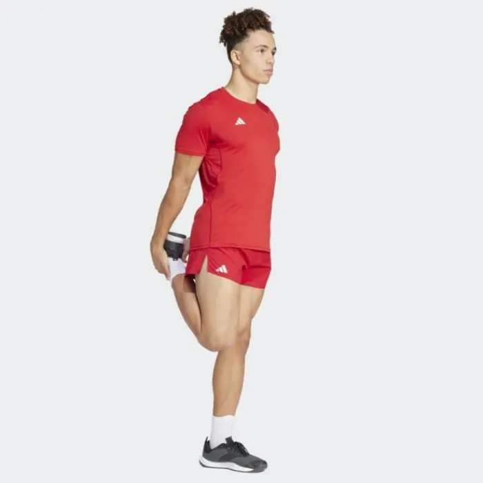 adidas Short Running^Adizero Shorts Rouge