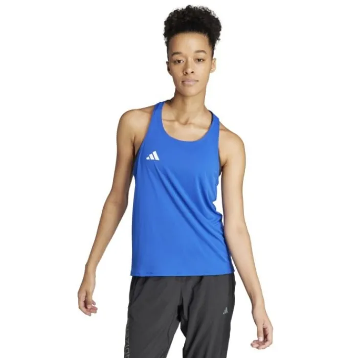 adidas T-shirt Et Manches Longues Running^Adizero Tank Bleu