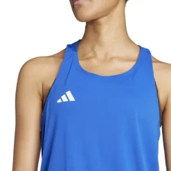 adidas T-shirt Et Manches Longues Running^Adizero Tank Bleu