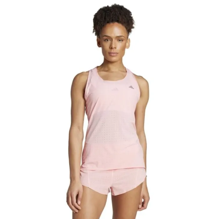 adidas T-shirt Et Manches Longues Running^Adizero Tank Rose
