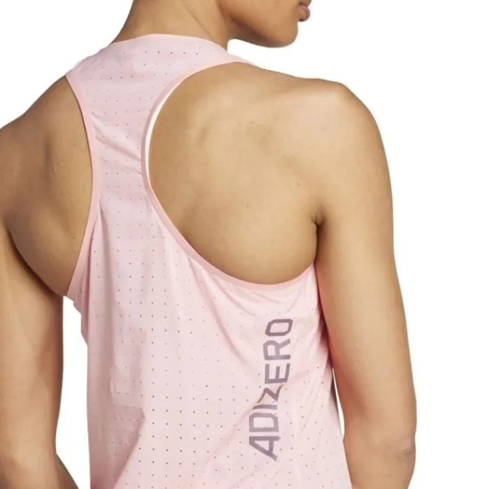adidas T-shirt Et Manches Longues Running^Adizero Tank Rose