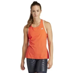 adidas T-shirt Et Manches Longues Running^Adizero Tank Rouge