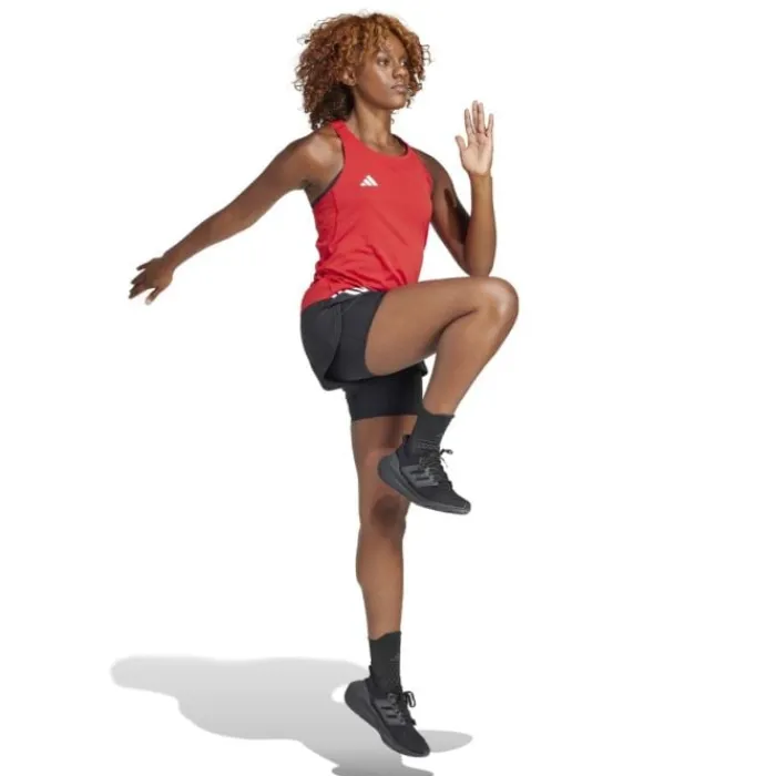 adidas T-shirt Et Manches Longues Running^Adizero Tank Rouge