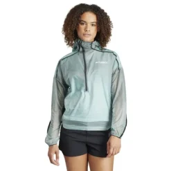 adidas Veste Running^Agr Pro Ww Jacket Bleu