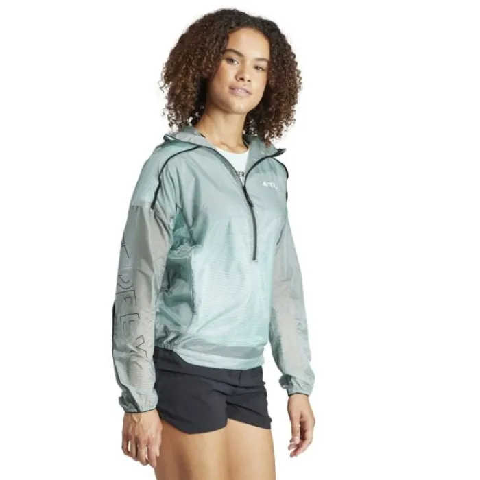 adidas Veste Running^Agr Pro Ww Jacket Bleu