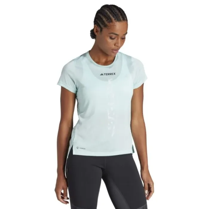 adidas T-shirt Et Manches Longues Running^AGR Shirt Bleu