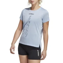 adidas T-shirt Et Manches Longues Running^AGR Shirt Bleu