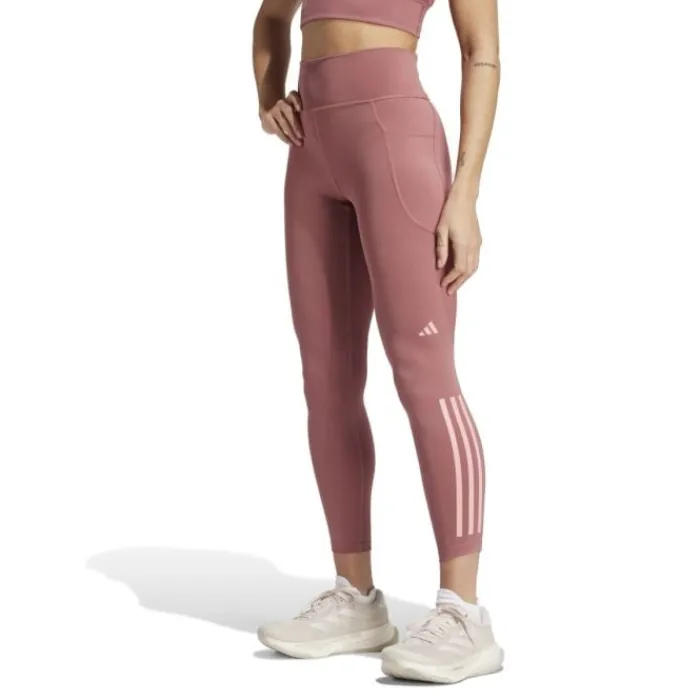 adidas Collant Et Pantalon Running^Dailyrun 3 -Stripes 7/8 Tights Rouge