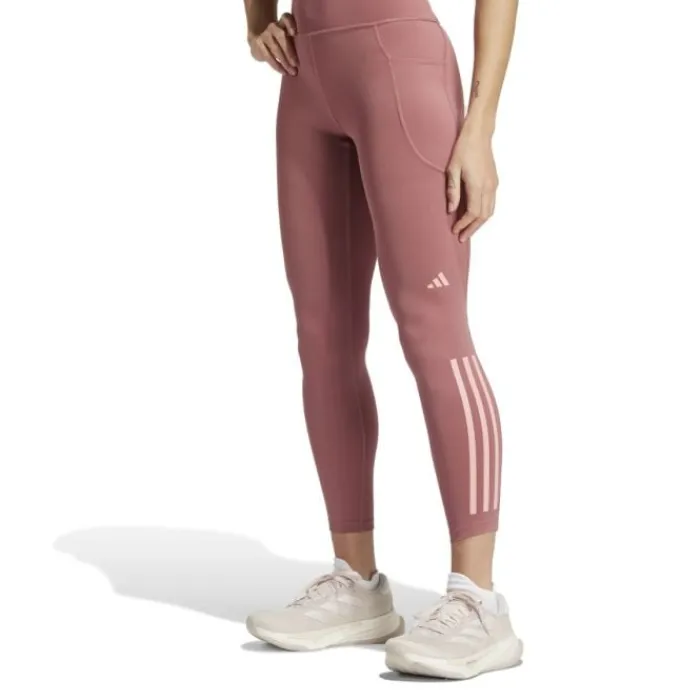 adidas Collant Et Pantalon Running^Dailyrun 3 -Stripes 7/8 Tights Rouge