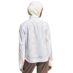 adidas Veste Running^Fast Aop Jacket Blanc