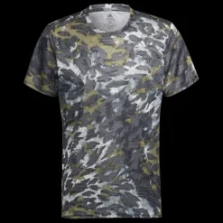 adidas T-shirt Et Manches Longues Running^Fast Aop Tee Vert