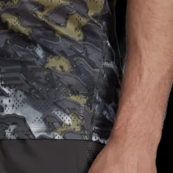 adidas T-shirt Et Manches Longues Running^Fast Aop Tee Vert