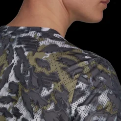 adidas T-shirt Et Manches Longues Running^Fast Aop Tee Vert