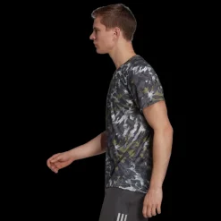 adidas T-shirt Et Manches Longues Running^Fast Aop Tee Vert