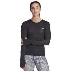 adidas T-shirt Et Manches Longues Running^Fast Long Sleeve Noir
