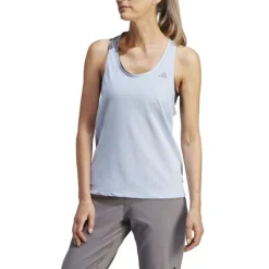 adidas T-shirt Et Manches Longues Running^Fast Tank Top Bleu