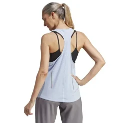 adidas T-shirt Et Manches Longues Running^Fast Tank Top Bleu
