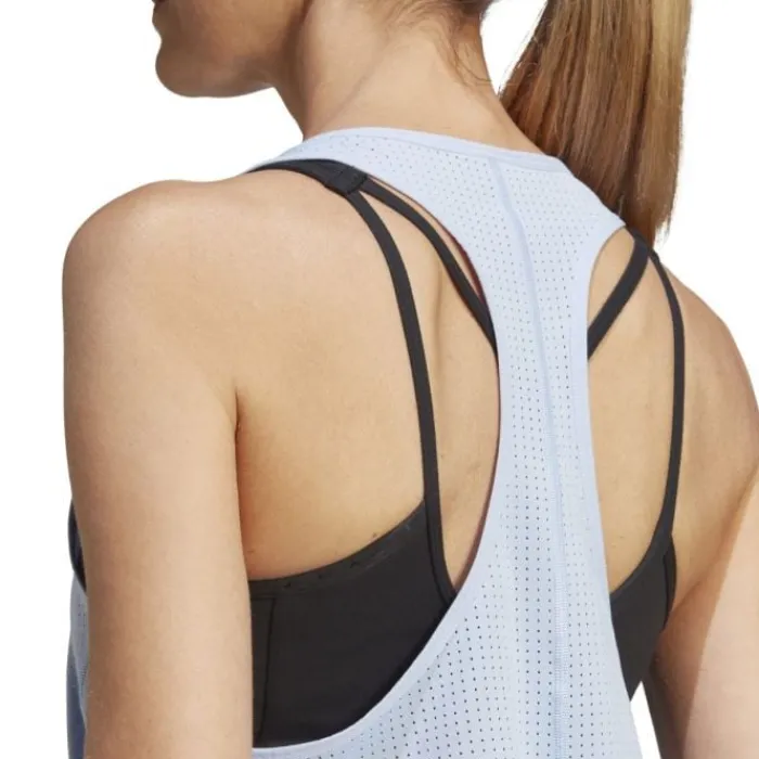 adidas T-shirt Et Manches Longues Running^Fast Tank Top Bleu