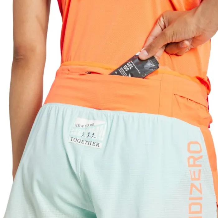 adidas Short Running^NYC Spplit Shorts Rouge