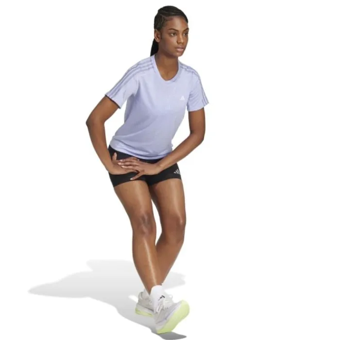 adidas T-shirt Et Manches Longues Running^Own The Run E 3-Stripes T-shirt Bleu
