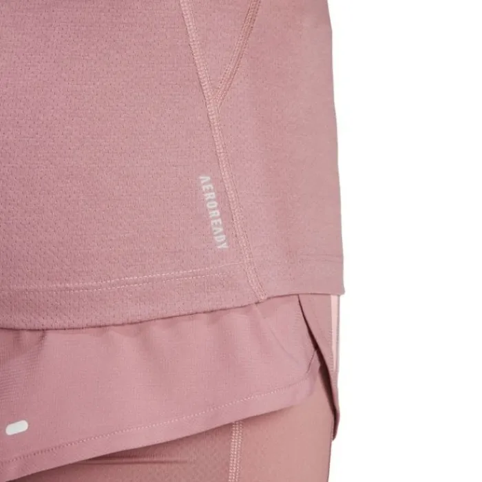 adidas T-shirt Et Manches Longues Running^Own The Run E 3-Stripes T-shirt Rouge