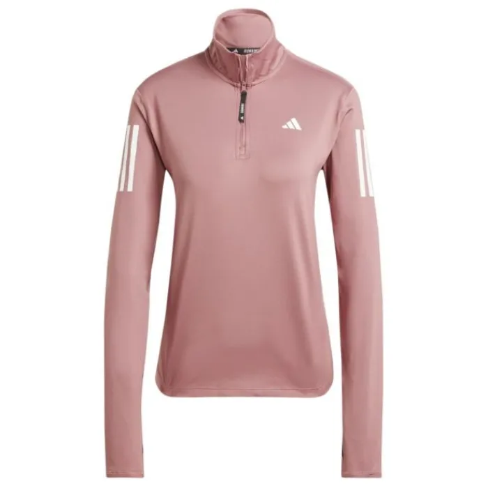 adidas T-shirt Et Manches Longues Running^Own The Run Half-Zip Long Sleeve Rose