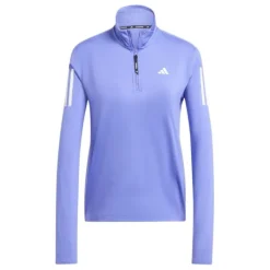 adidas T-shirt Et Manches Longues Running^Own The Run Half-Zip Long Sleeve Mauve