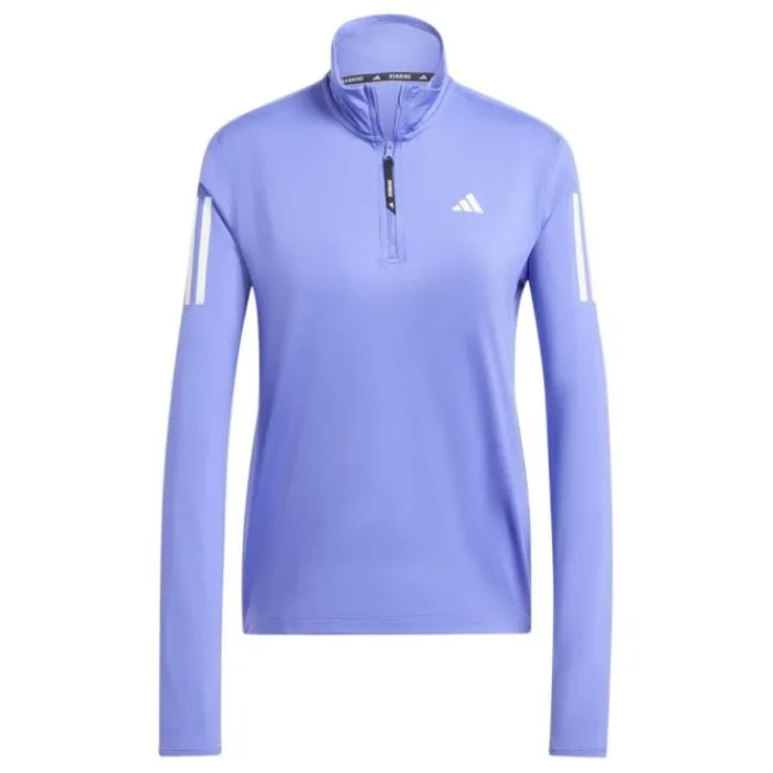 adidas T-shirt Et Manches Longues Running^Own The Run Half-Zip Long Sleeve Mauve