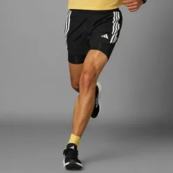 adidas Short Running^Own The Run 3S 2in1 Shorts Noir