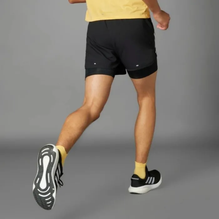 adidas Short Running^Own The Run 3S 2in1 Shorts Noir