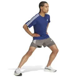 adidas Short Running^Own The Run 3-Stripe 2in1 Shorts Gris