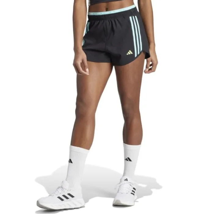 adidas Short Running^Own The Run 3-Stripe 4" Shorts Noir