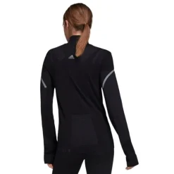 adidas T-shirt Et Manches Longues Running^Pk Midlayer W Noir