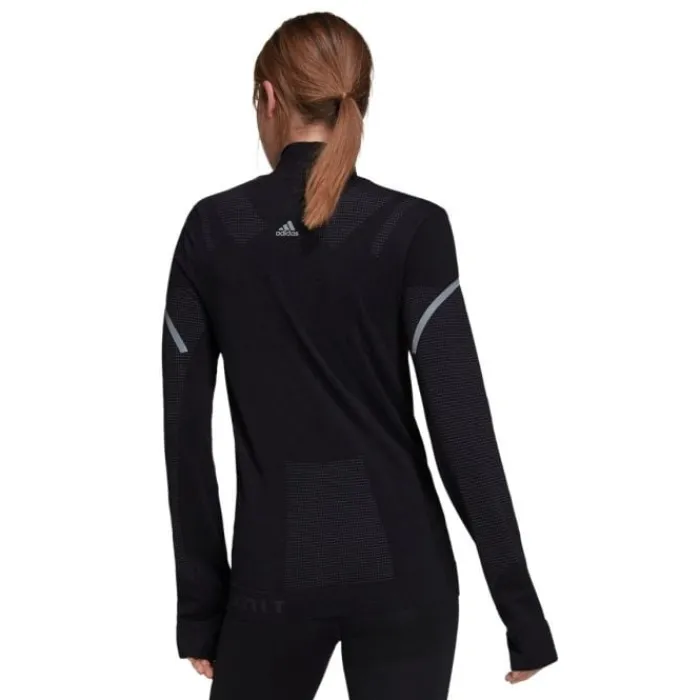 adidas T-shirt Et Manches Longues Running^Pk Midlayer W Noir
