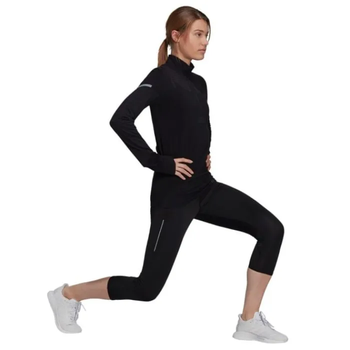 adidas T-shirt Et Manches Longues Running^Pk Midlayer W Noir