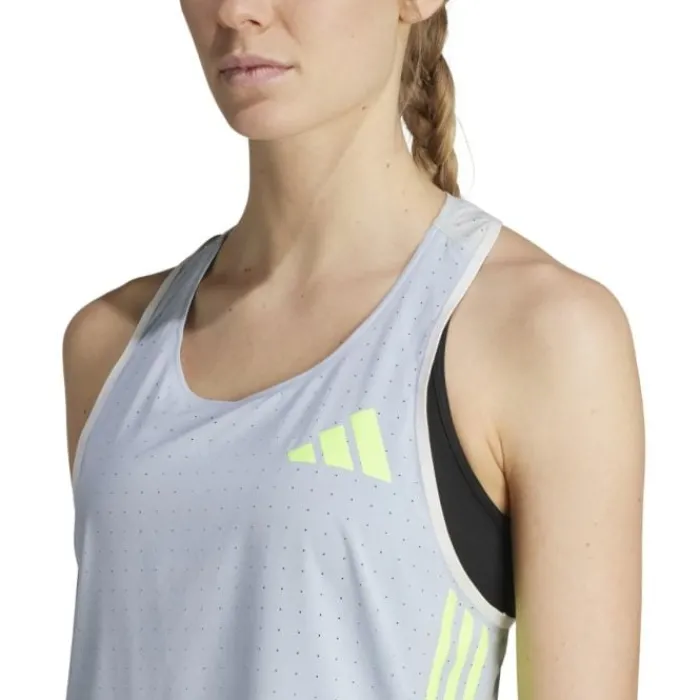 adidas T-shirt Et Manches Longues Running^Promo Tank Bleu