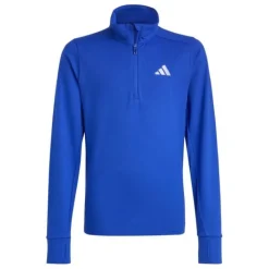 adidas T-shirt Et Manches Longues Running^Run 1/2 Zip Bleu