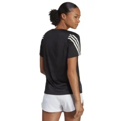 adidas T-shirt Et Manches Longues Running^Run Icons 3-Stripes Short Sleeve Tee Noir