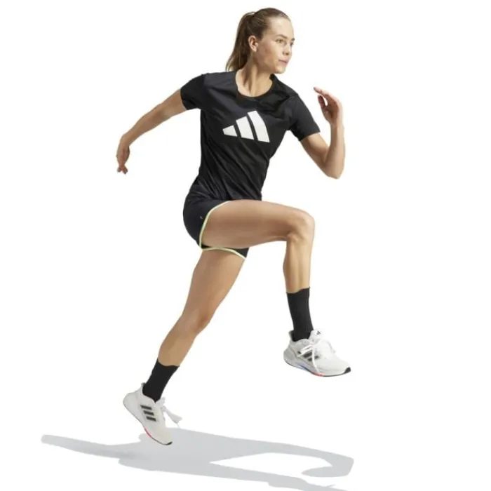 adidas T-shirt Et Manches Longues Running^Run It Tee Noir