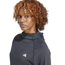 adidas T-shirt Et Manches Longues Running^3Stripes Hoodie Noir