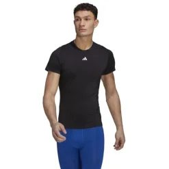 adidas T-shirt Et Manches Longues Running^Tech Fit Tee Noir
