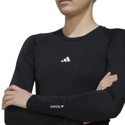 adidas T-shirt Et Manches Longues Running^Techfit Train Ls Noir
